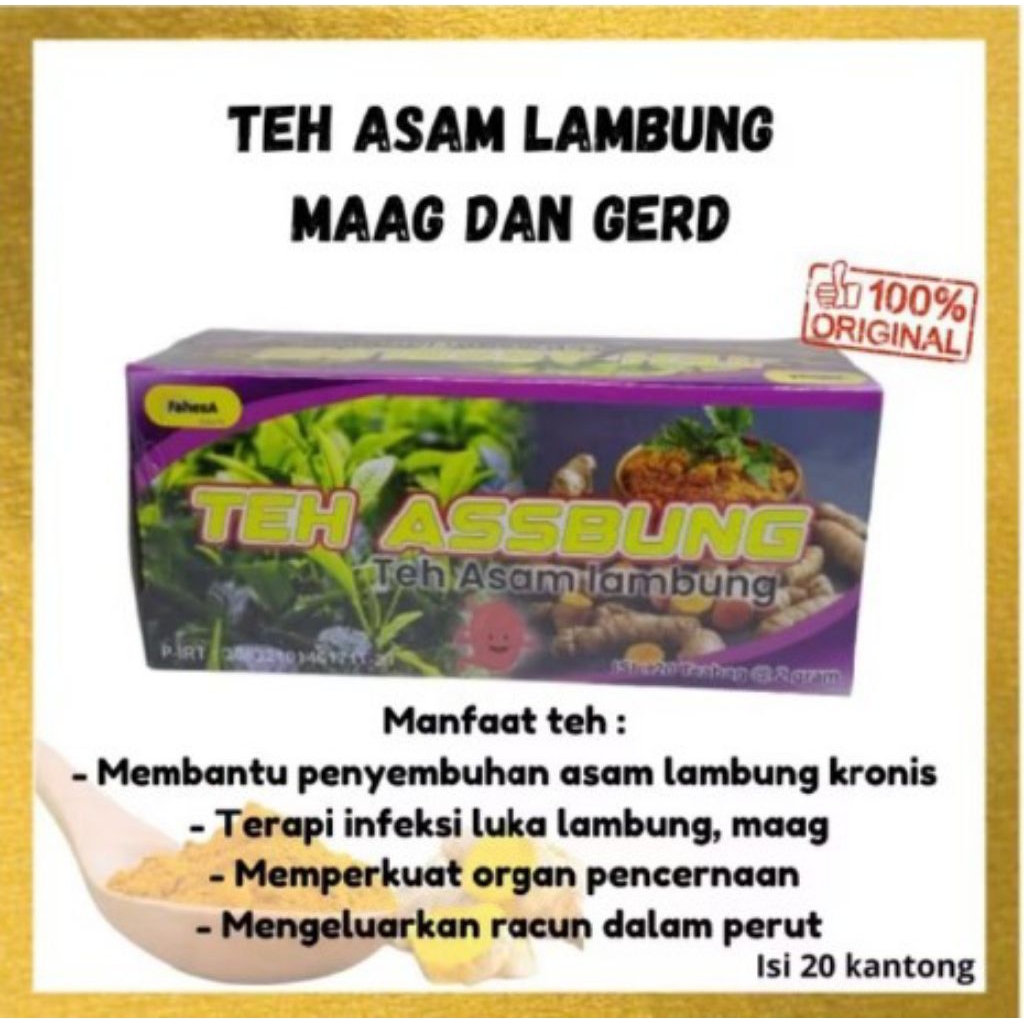 

Teh Asam Lambung Maag Kronis Gerd Teh Assbung Teh Herbal Alami Organik