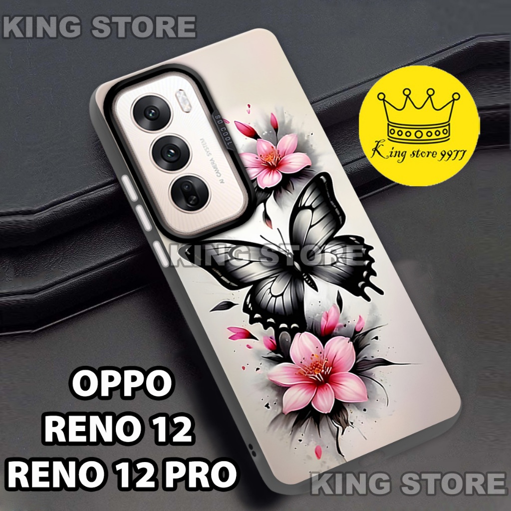 (KS26)  Case OPPO RENO 12 - OPPO RENO 12 PRO/ Motif gambar /Motif Bunga/casing OPPO RENO 12- OPPO RE