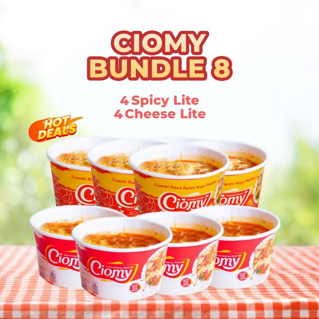 

CIOMY - BUNDLING 8 MIX Cup Lite (4 Cheese Lite + 4 Spicy Lite)