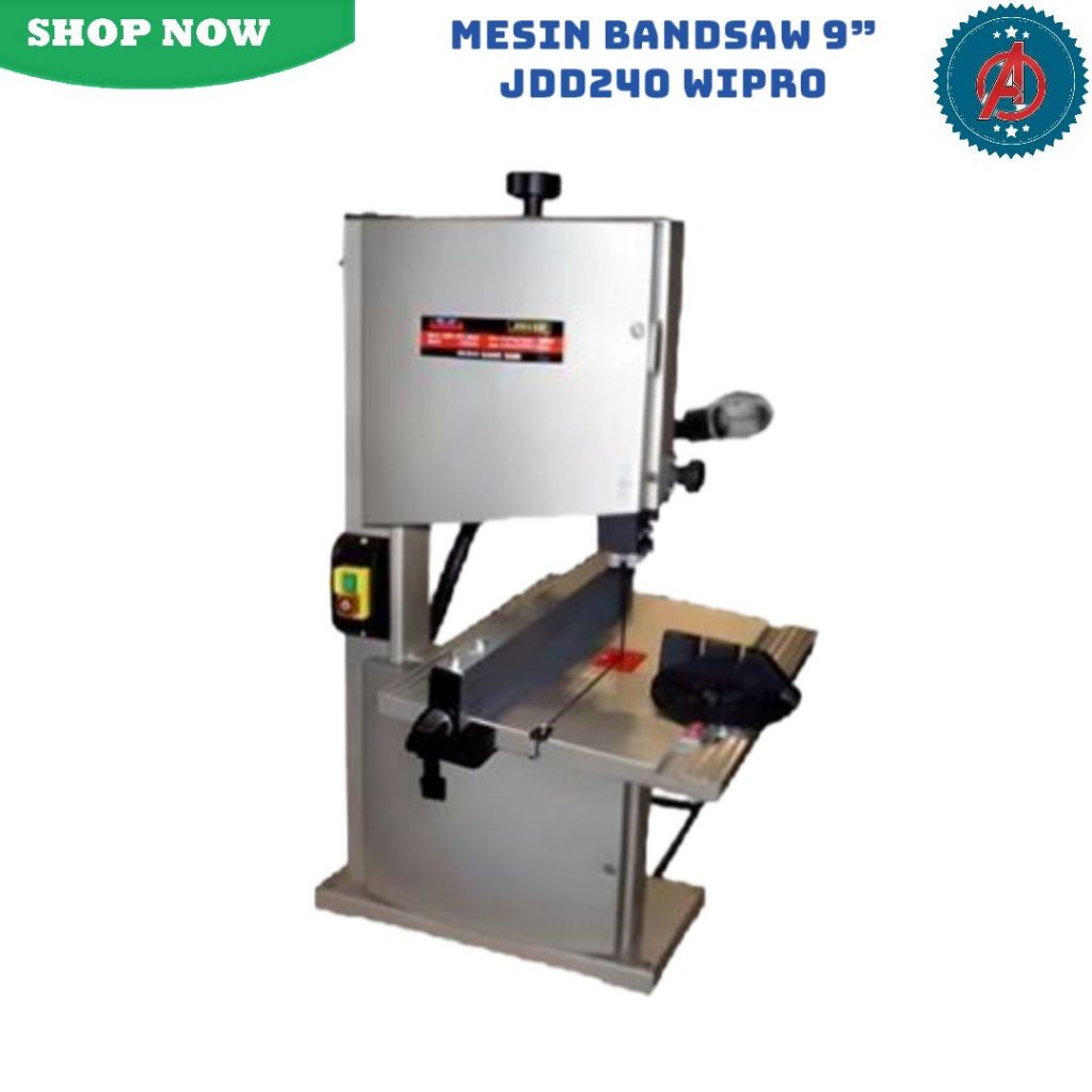 Mesin Band Saw 9" JDD 240 Wipro / Gergaji Potong Duduk Bandsaw 9" Wipro JDD 240.