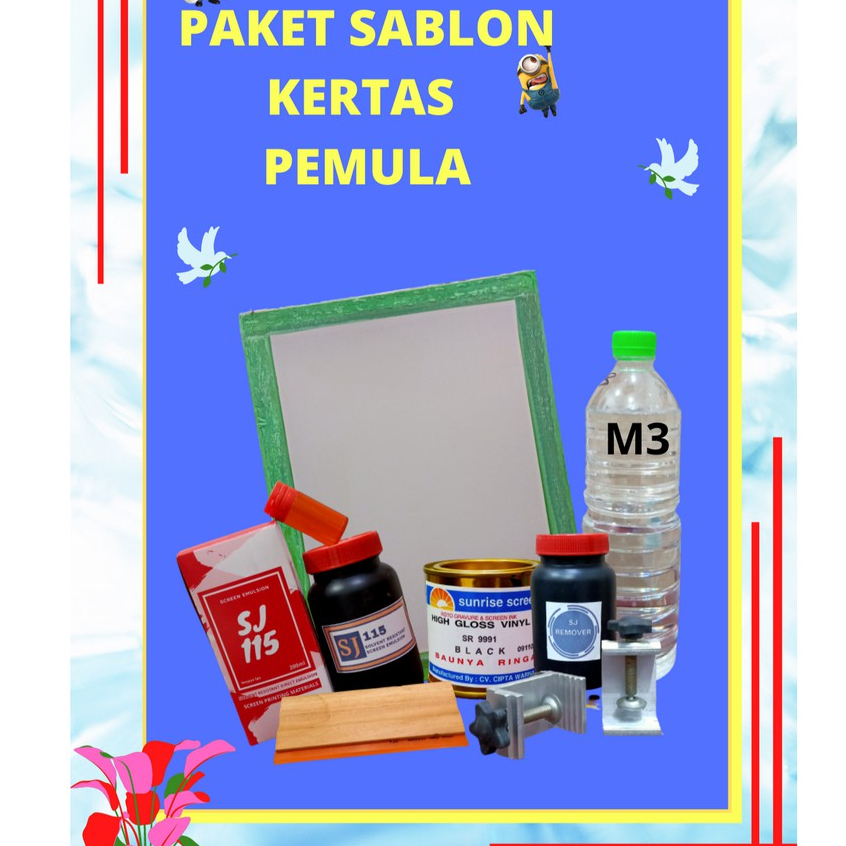 PAKET SABLON GELAS KACA PEMULA