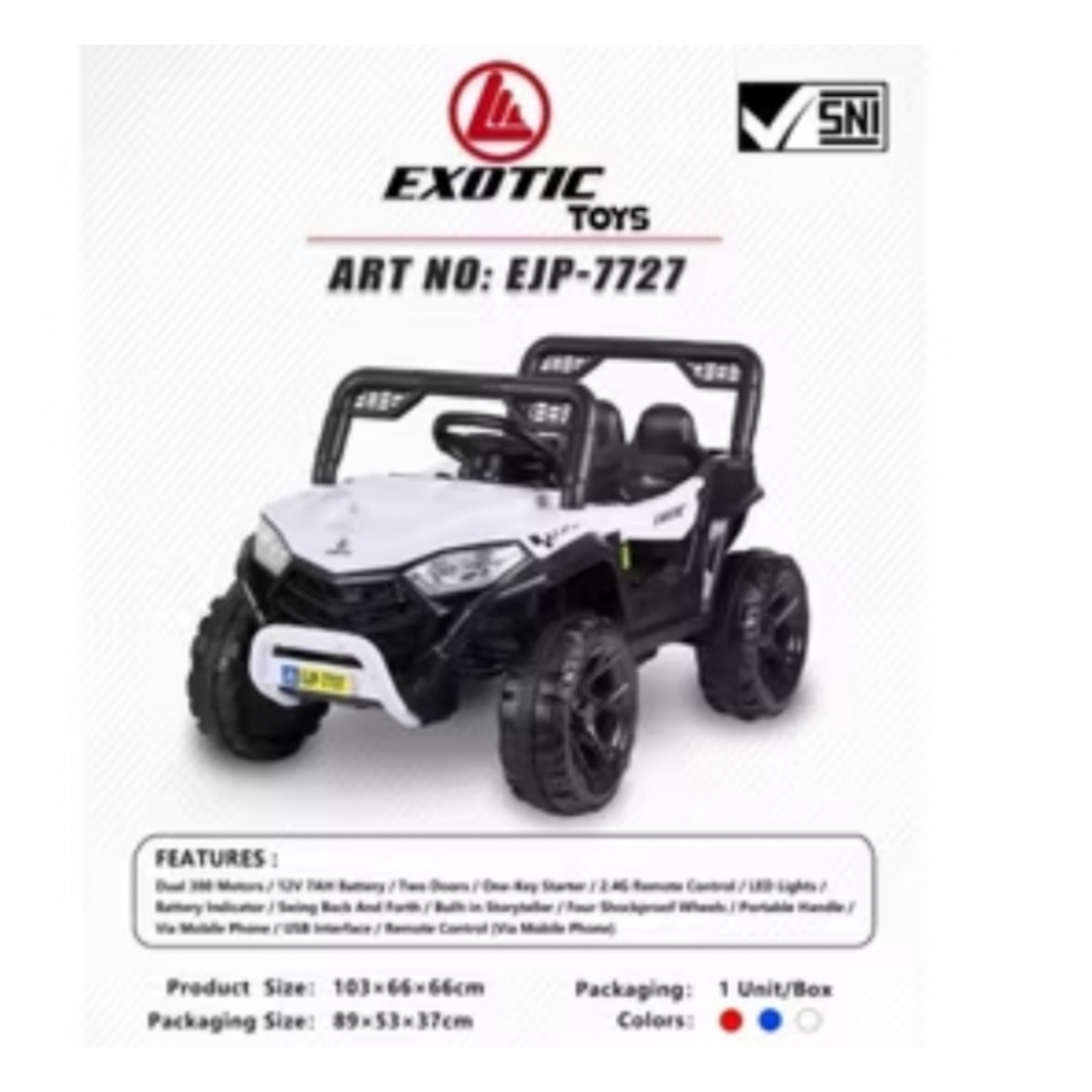 Mainan Mobil Aki Anak EJP 7727 Lite