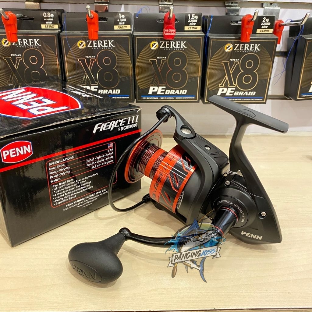 REEL PANCING PENN FIERCE III 8000 POWER HANDLE | REEL SPINNING | REEL LAUT | REEL PENN | REEL MURAH 