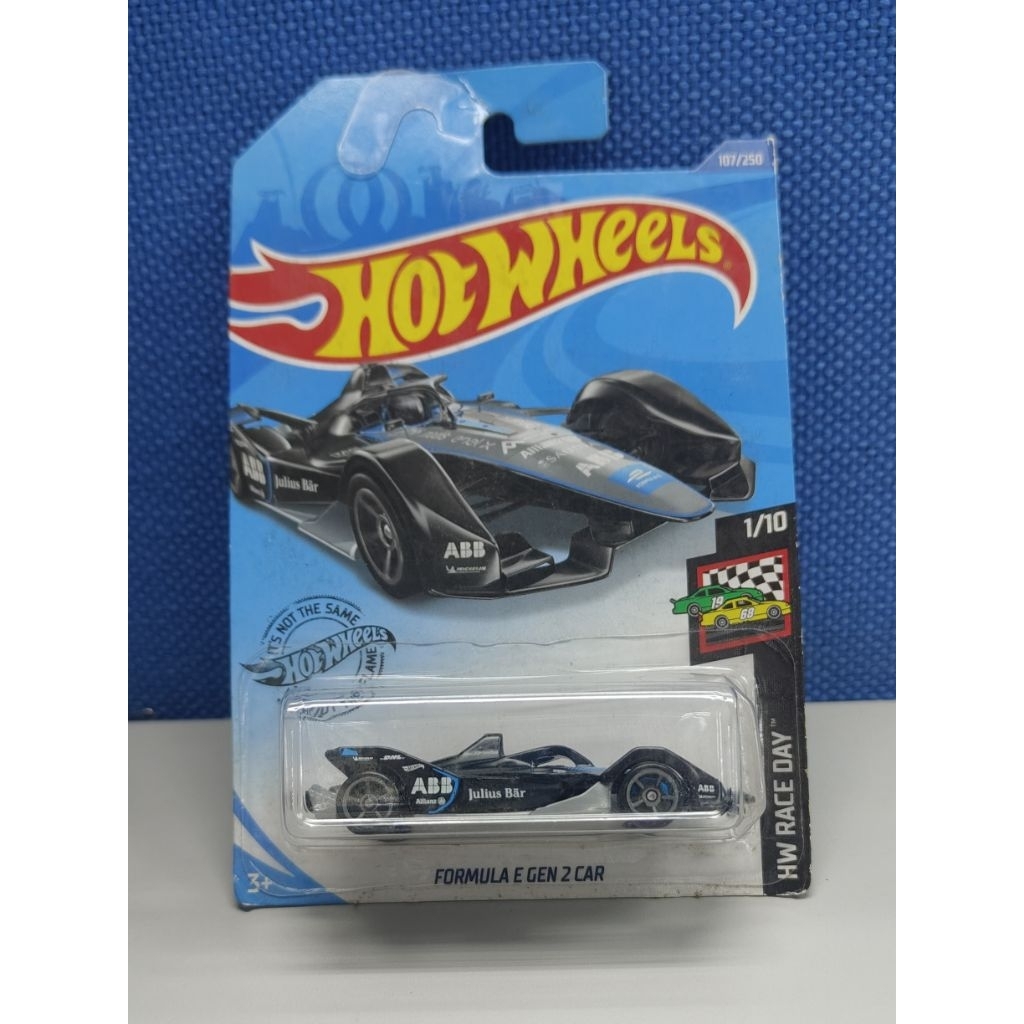Hot Wheels Formula E Gen 2 Car Black ABB Allianz Julius Bar (RARE)
