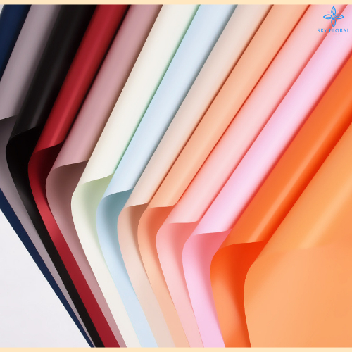 

20 LEMBAR Flower Wrapping Paper Varian Polos Kertas Buket Bunga Cellophane Florist KB01