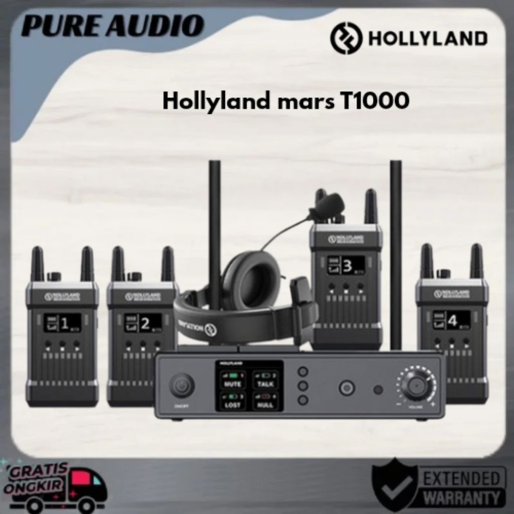 HOLLYLAND MARS T1000 FULL DULLEX INTERCOM SYSTEM WIRELESS