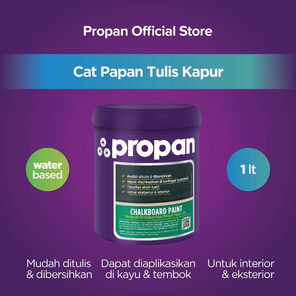 

CAT PAPAN TULIS KAPUR PROPAN CHALKBOARD PAINT 1 L