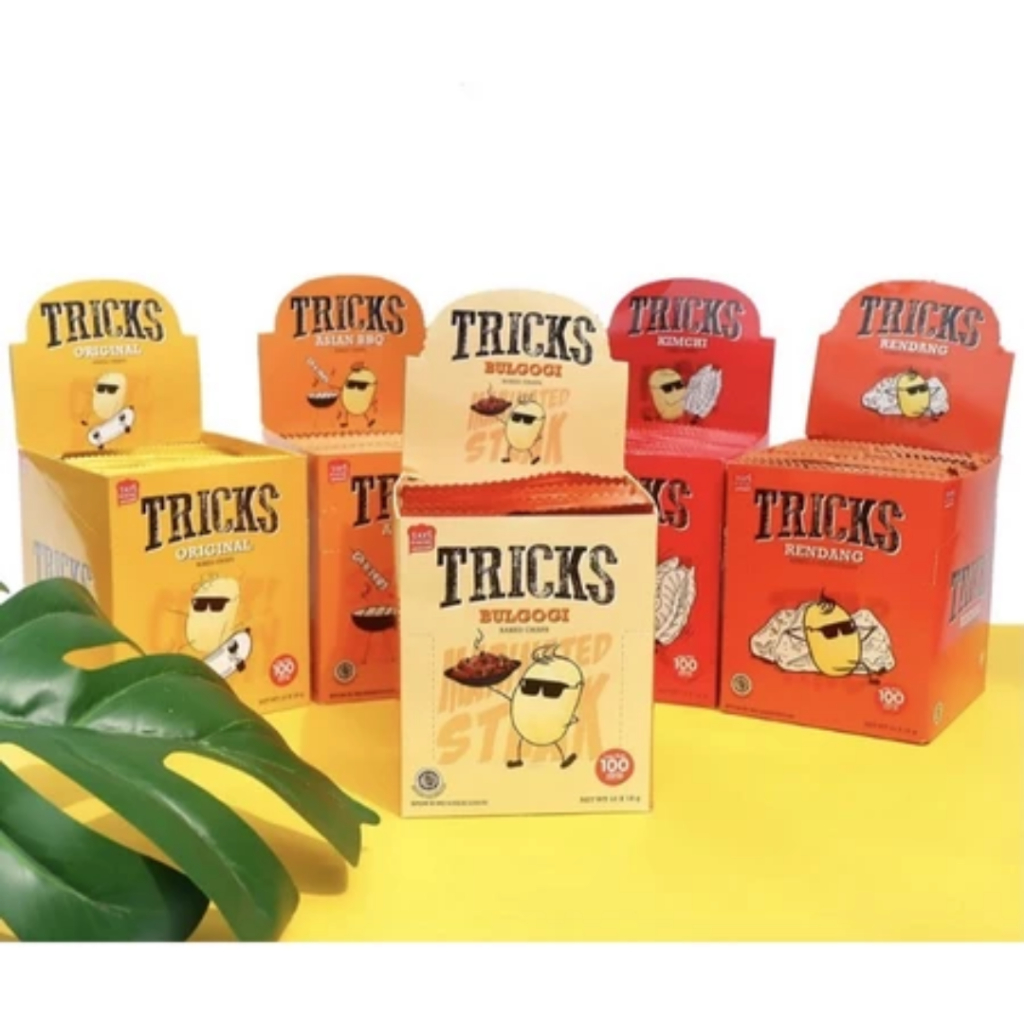 

Tricks Baked Crisps 10 Pack @12gr All Varian l Biskuit Kentang