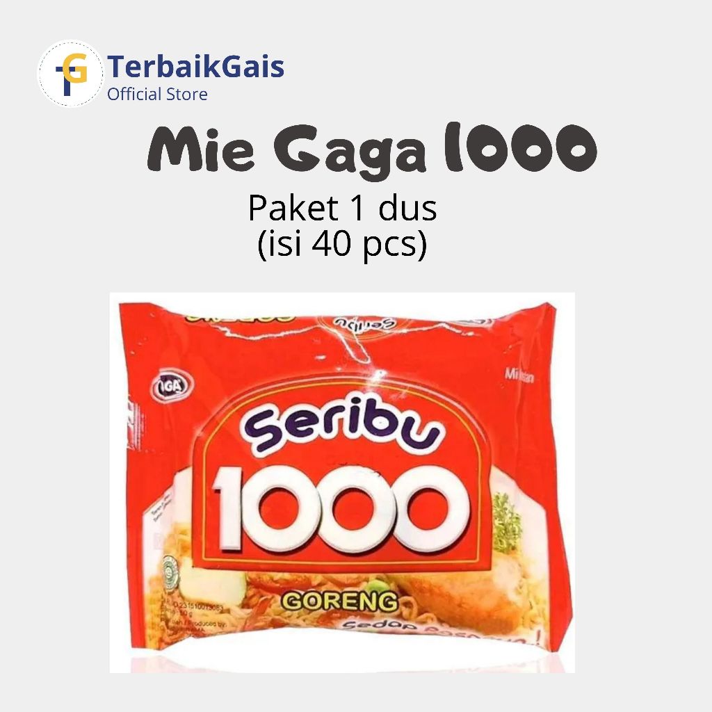 Mie Gaga 1000 Varian Goreng ,Soto ,Ayam bawang dan Kaldu Ayam.