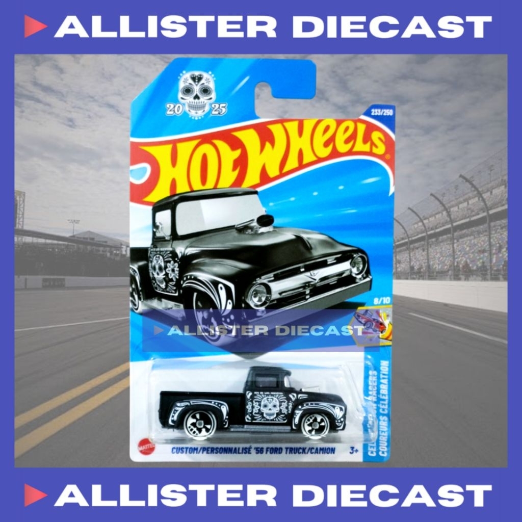 Hot Wheels Custom 56 Ford Truck Hitam Hotwheels Custom 56 Ford Truck Black HW Celebration Racers