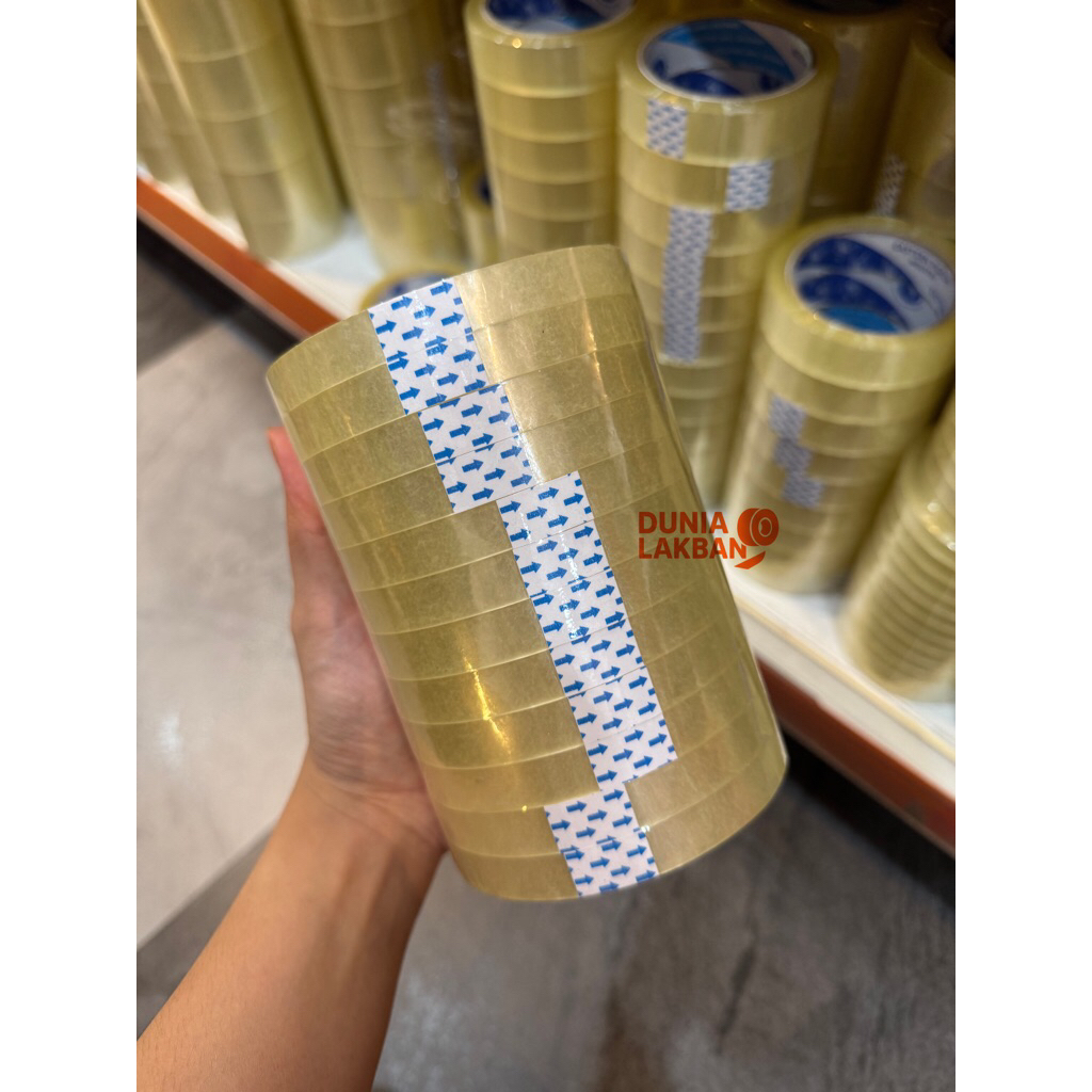 

Lakban Bening 1/2inch 12mm x 90 Yard (Per Slop isi 12)