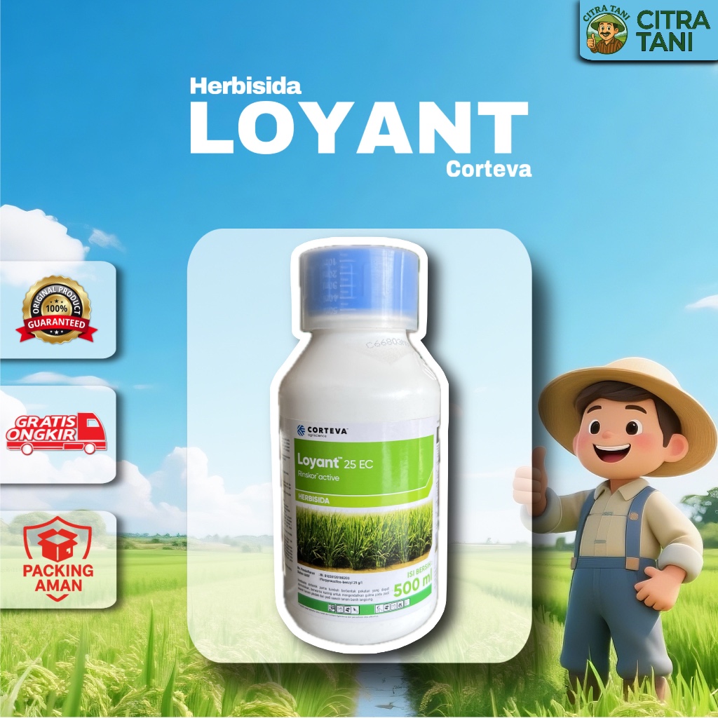 Loyant Herbisida 25EC 500ml Pembasmi Gulma Padi Sawah Corteva Asli 100%