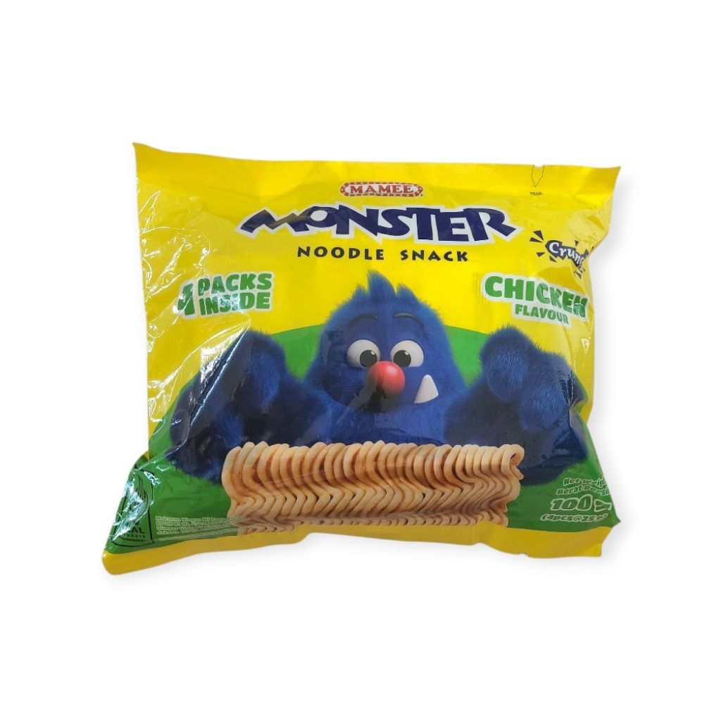 

Mamee Monster Noodle Snack Chicken 100g isi 4pack Malaysia