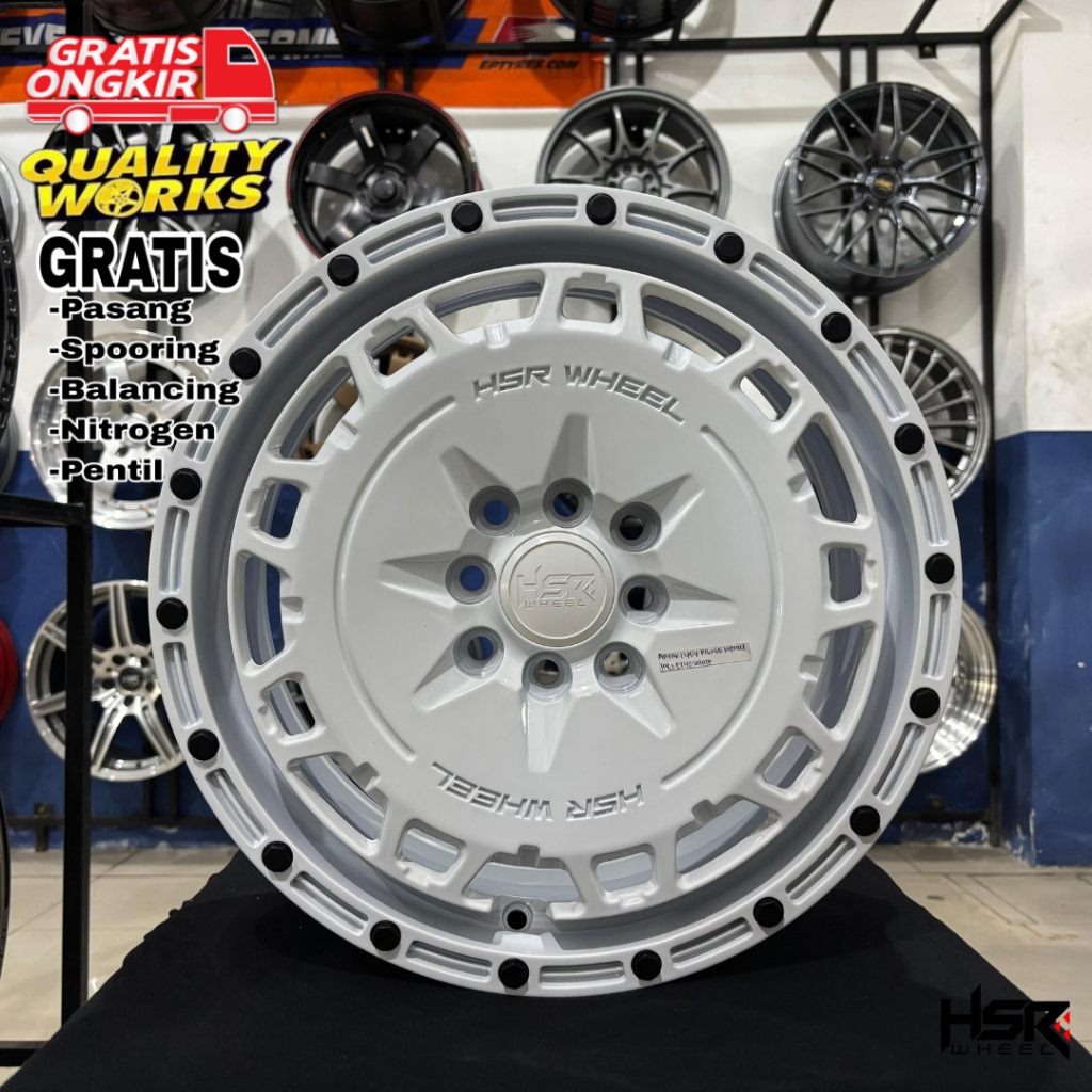 Velg Rally Look R16 HSR Wheel Arfak Mobil Xenia Agya Brio Datsun Avanza