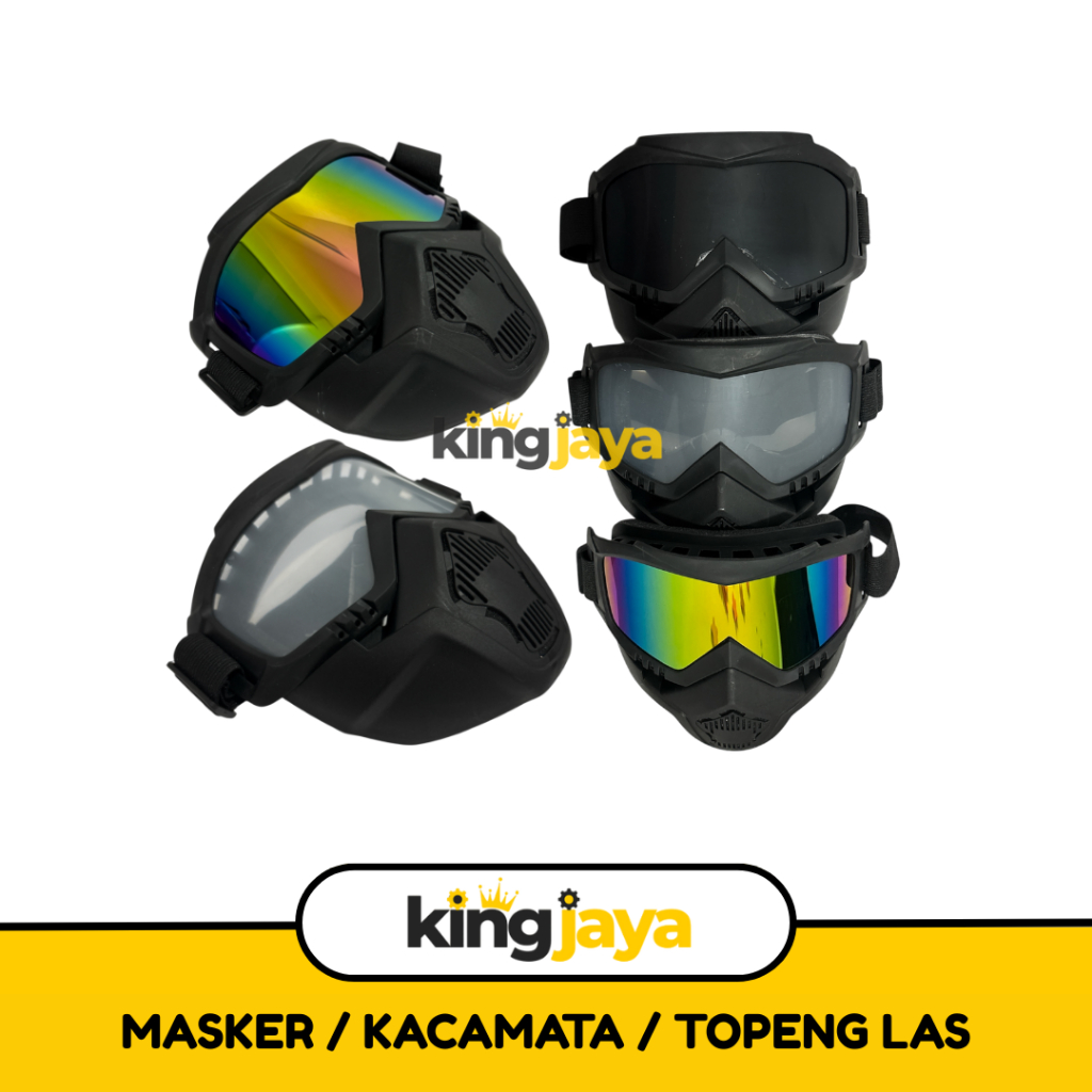 Pelindung Wajah Las / Helm Las Full Wajah / Welding Mask / Topeng Las / Kacamata Las Dengan Masker V