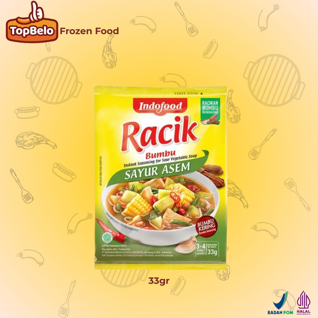

Bumbu Racik Instan Sayur Asem 1 Sachet 33gr Pembelian Minial 3pack - Top Belo Store