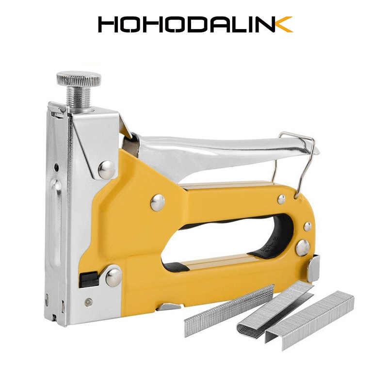 

HOHODALINK Staple Gun/Staples Tembak 3 in 1 Chromium molybdenum Bisa 3 Jenis Staples /Alat Perkakas