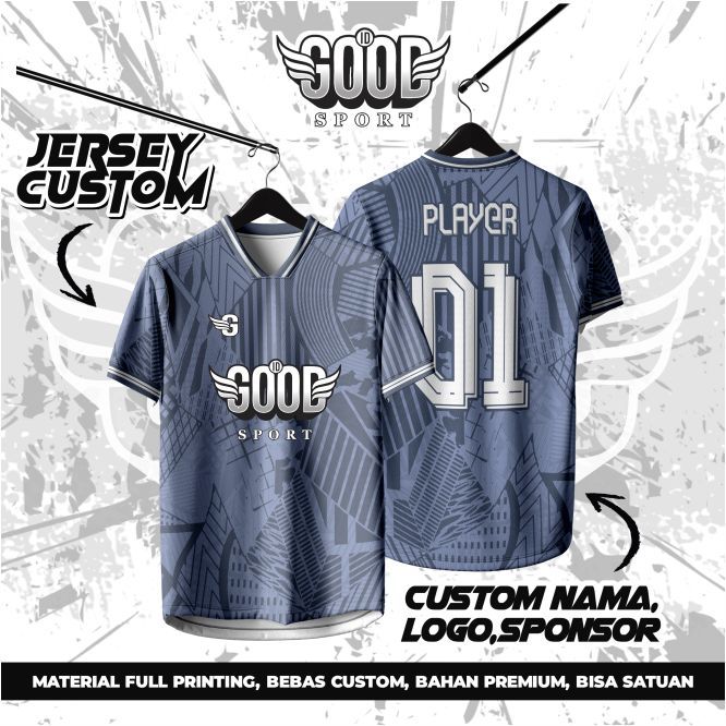 Jersey Futsal / Bola Custom Full Printing Bisa Satuan / Jersey Bola / Kaos Bola / Jersey Printing Cu