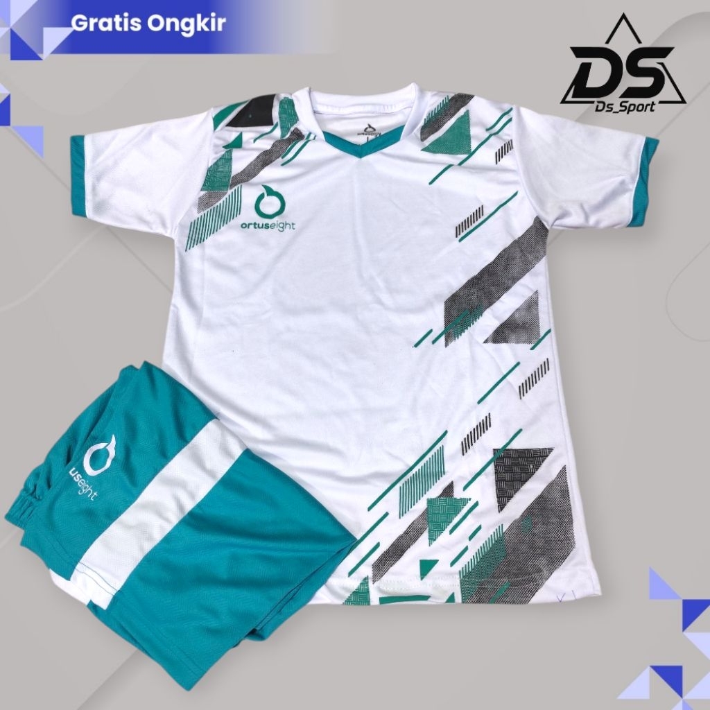 Setelan Baju Futsal Anak Usia 5-14 Thn, Jersey Bola Anak Ortuseight Bahan Dry-Fit Milano Quick Dry
