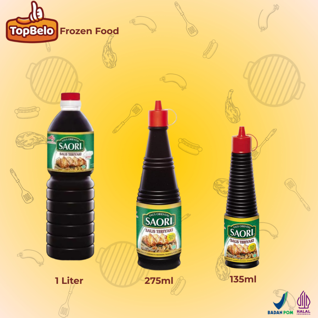 

Saori Saus Teriyaki 1L/275ml/135ml Botol - Top Belo Store
