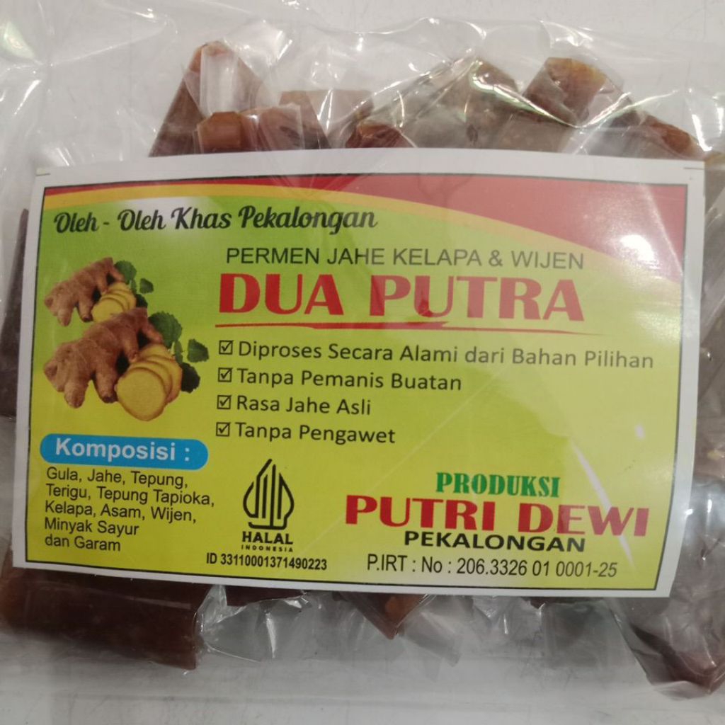 Permen jahe Pekalongan 200g / Permen jahe wijen