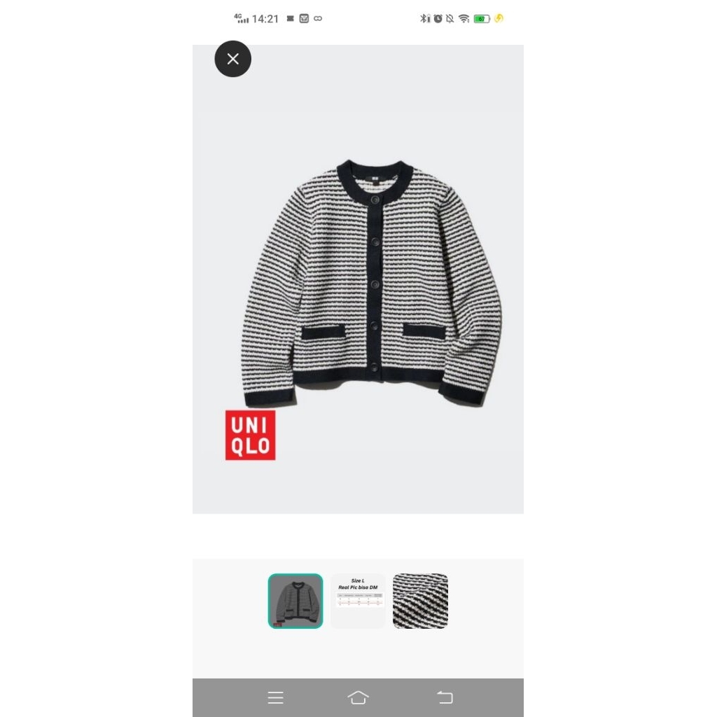 (Preloved) UNIQLO KNITTED SHORT JACKET // OLD MONEY OUTER // NOT ZARA DUMA H&M