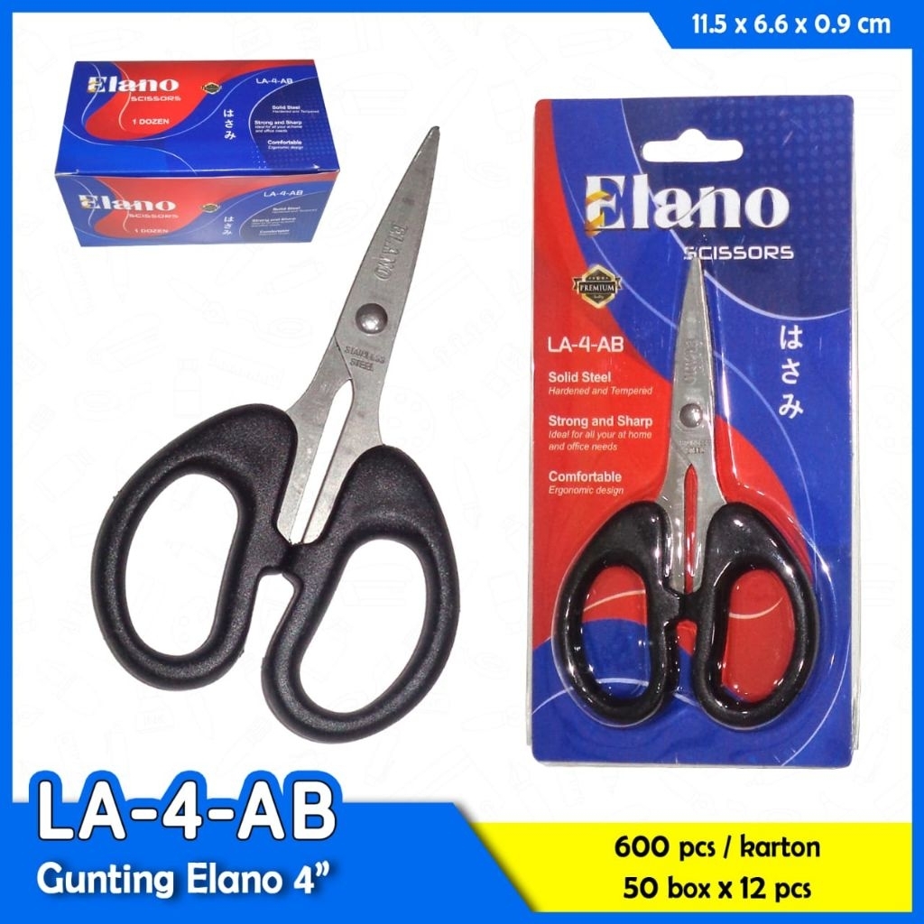

1buah ELANO Gunting Kecil 4"(10CM) // gunting kertas // gunting murah