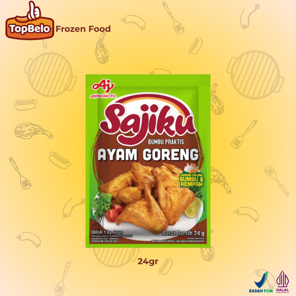 

Sajiku Bumbu Ayam Goreng 24 Gr Minimal Pembelian 3Pack - Top Belo Store