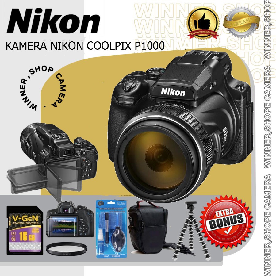 NIKON COOLPIX P1000/KAMERA NIKON SEMIPRO P1000 SUPER ZOOM /NIKON P1000
