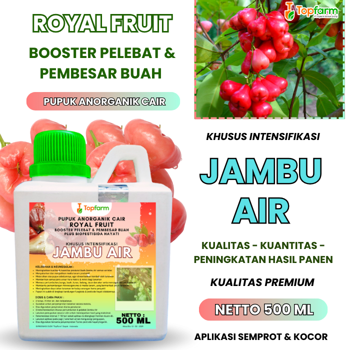 Pupuk Booster Jambu Air/ Pupuk Pelebat Buah Jambu Air/ Pupuk Pelebat Pembesar Pemanis Jambu Air/ Boo