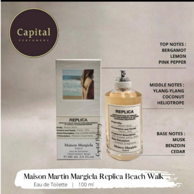 Parfum Original Replica Beach Walk For women Edt 100 ml