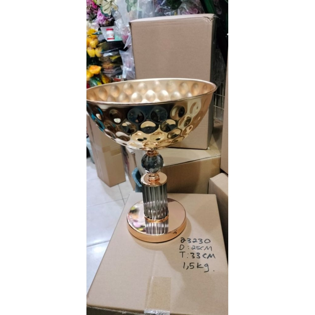 vase metal gold/vase anggrek/vas bunga