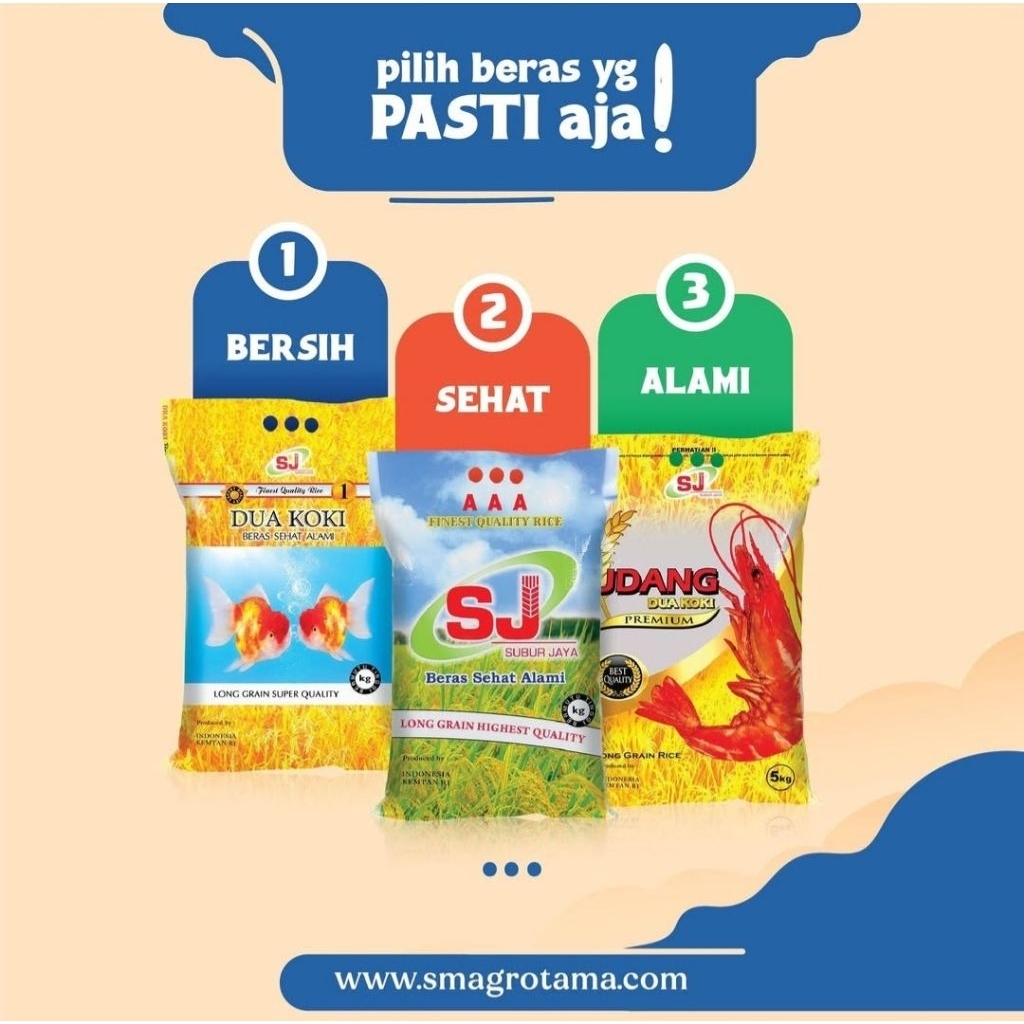 

BERAS merk SJ, UDANG DAN DUA KOKI