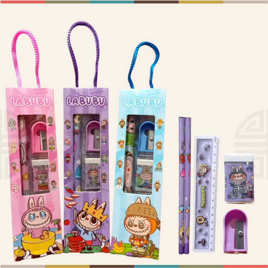

Set Alat Tulis Box 5in1 Labubu
