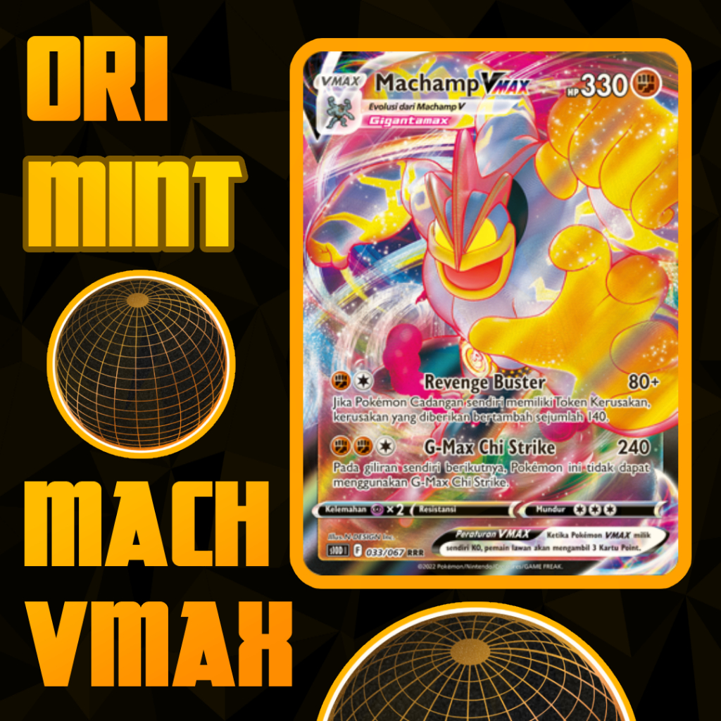 Pokemon TCG Kartu Machamp VMAX