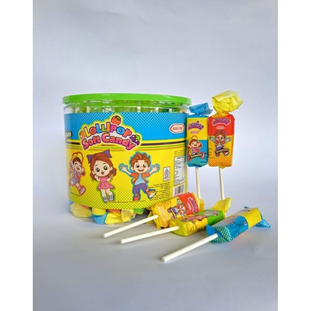 

Lollipop soft candy/permen lunak lollipop isi 60pcs