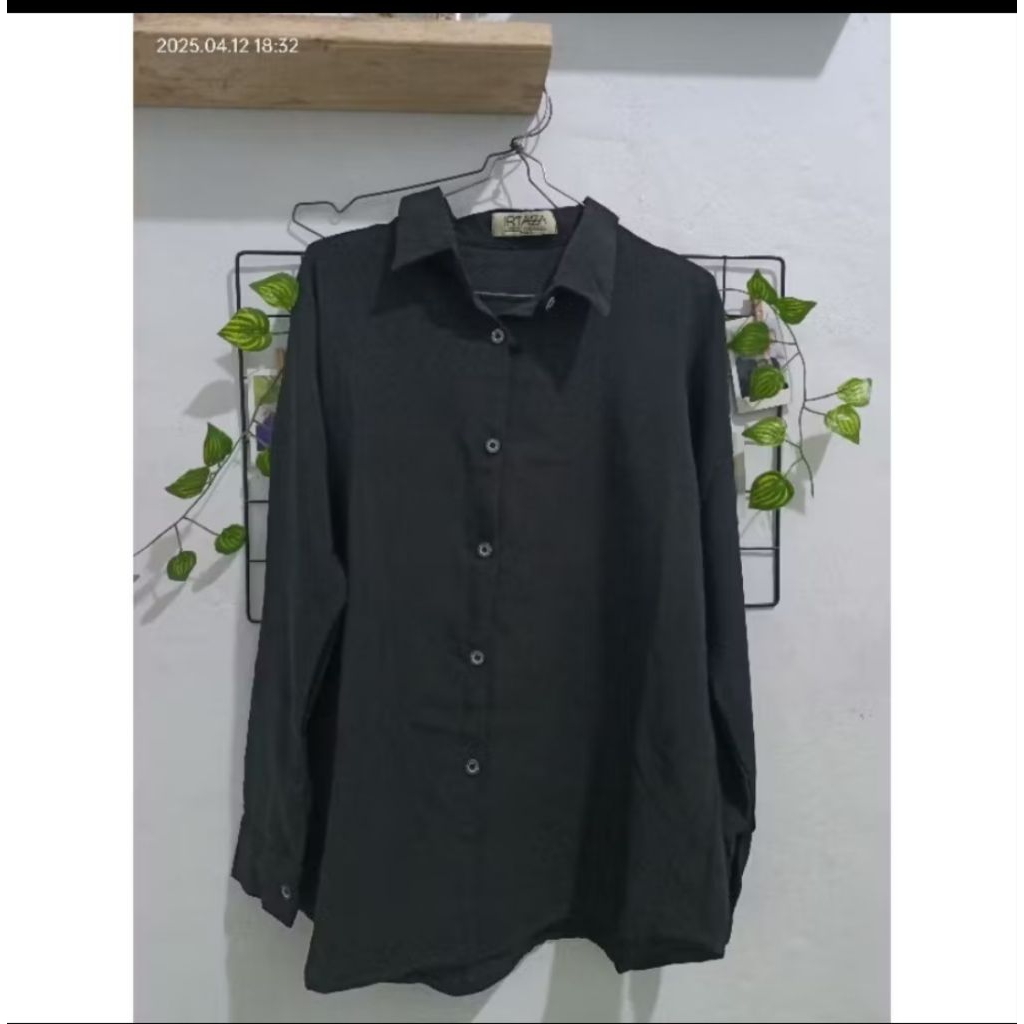 preloved atasan kemeja hitam