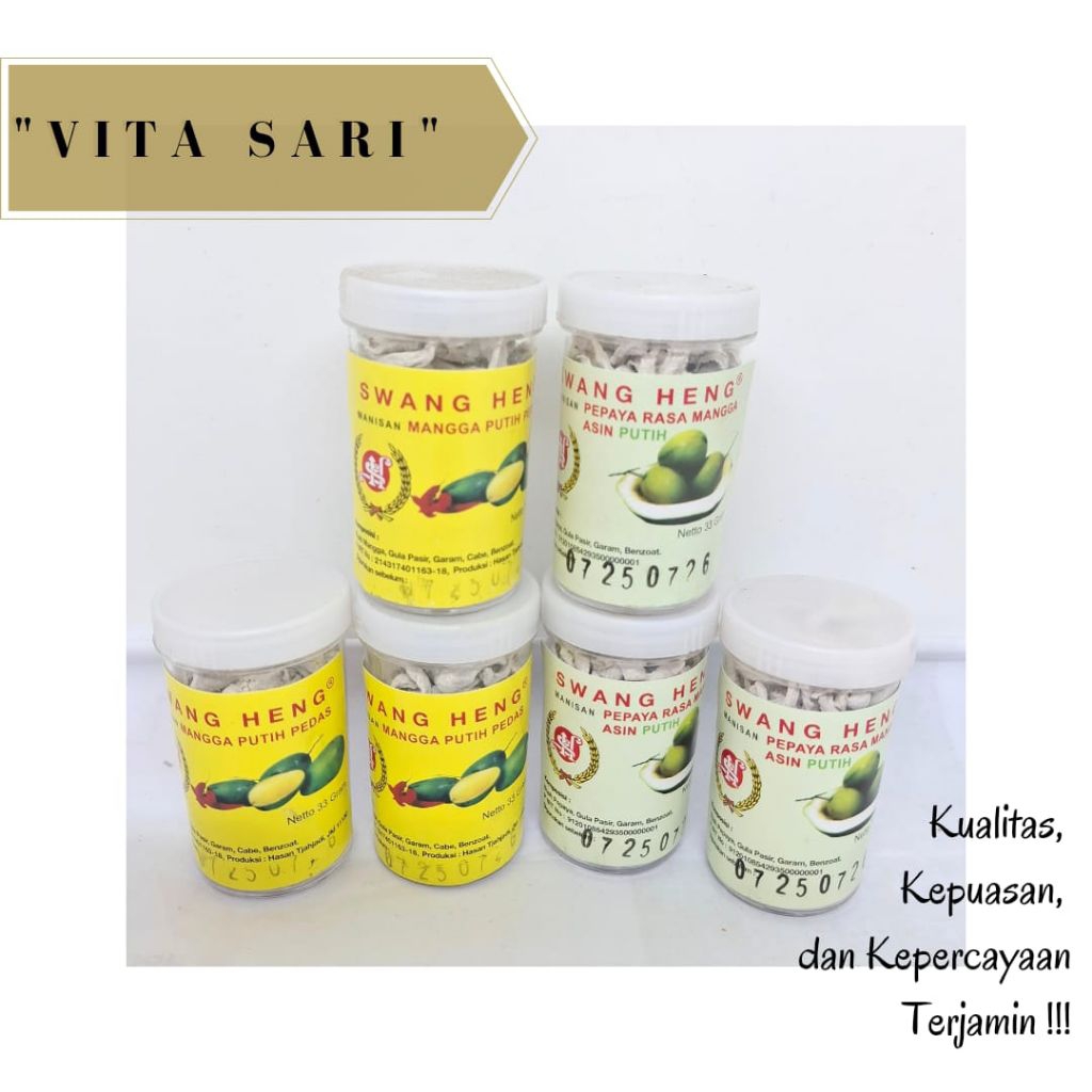 

SWANG HENG/MANISAN MANGGA KERING/MANISAN PEPAYA KERING/MANISAN MANGGA ASIN PEDAS
