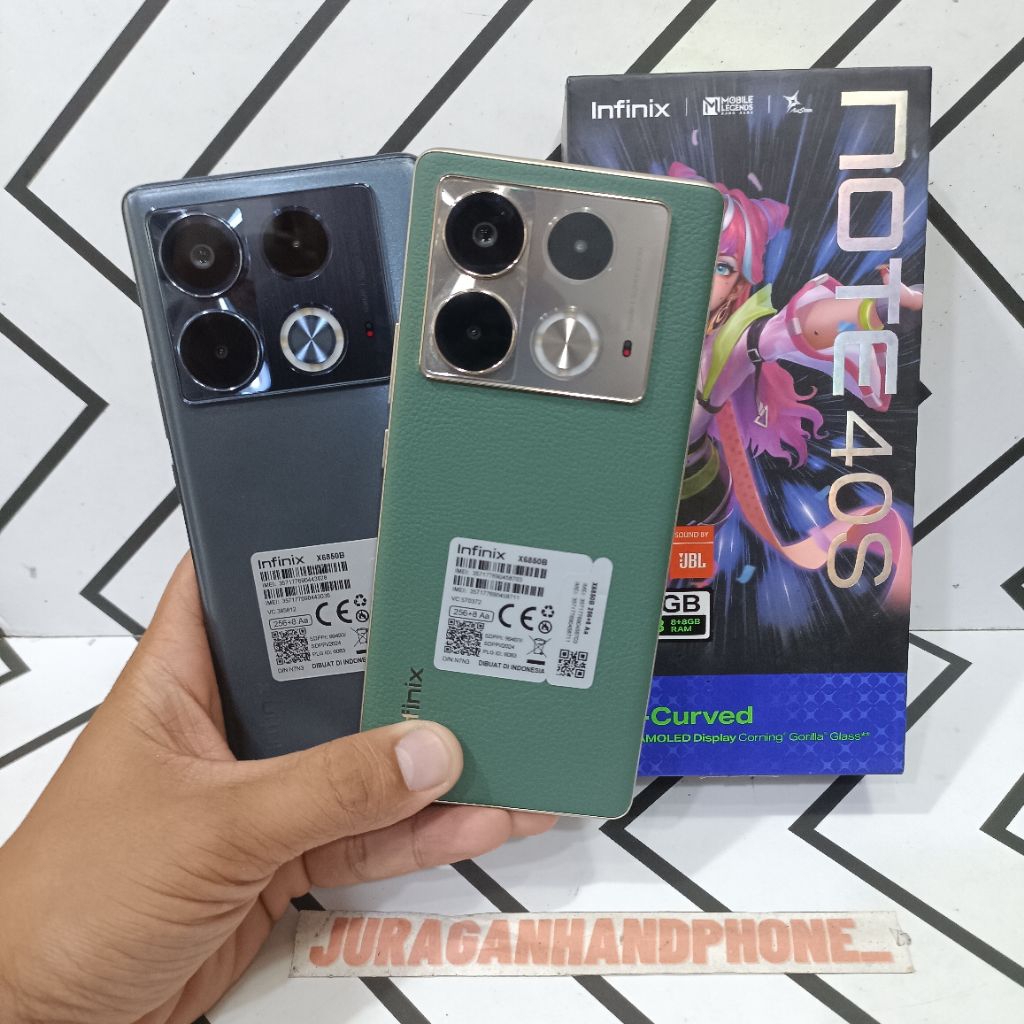 INFINIX NOTE 40S 8/256GB HP BEKAS SECOND FULLSET