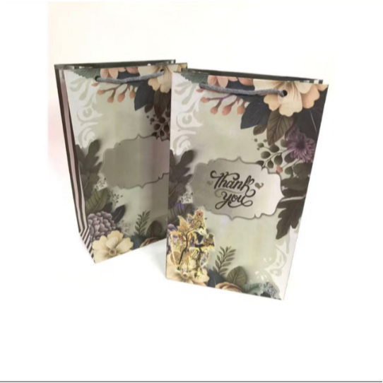 

Flower paper bag tote bag
