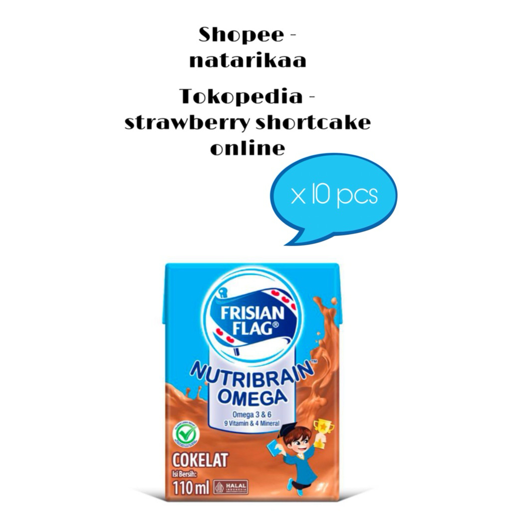 

Frisian Flag Omega Susu UHT 110ml - Chocolate - 10 pcs