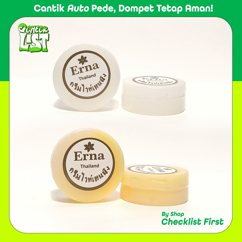 Cream Erna Thailand 2in1 (Siang & Malam) + Krim Pemutih Wajah