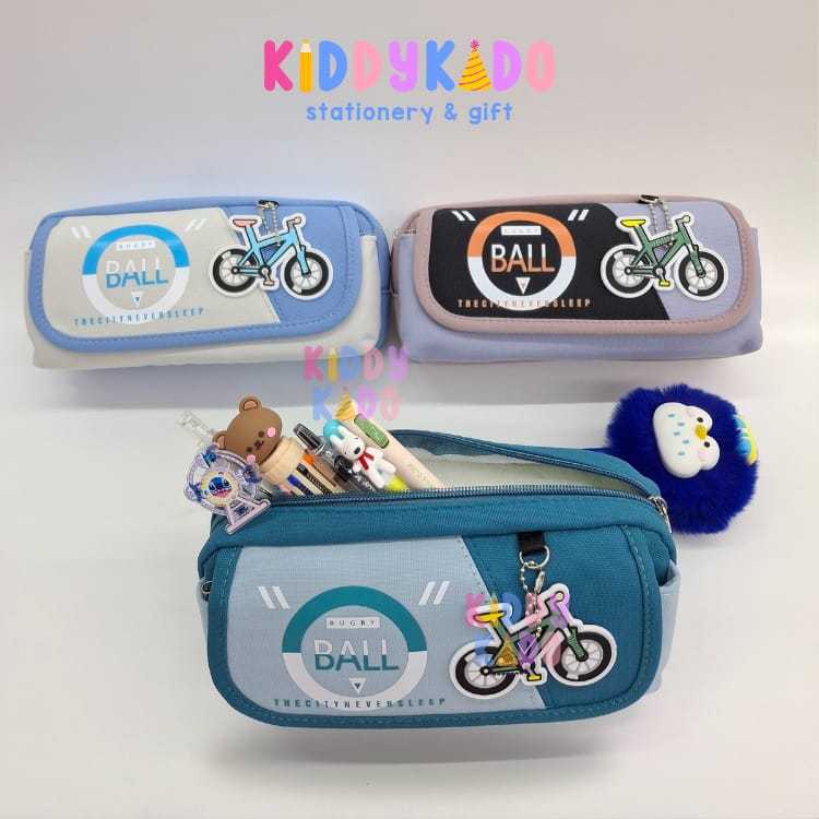 

[KHUSUS BATAM] Tempat pensil anak cowok bahan kain chain sepeda
