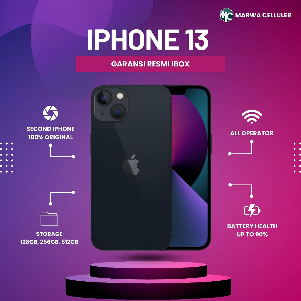 IPHONE 13 - GARANSI RESMI IBOX INDONESIA