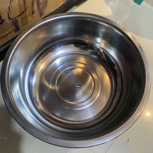BASKOM STAINLESS 40 CM TAHAN PANAS ANTI KARAT