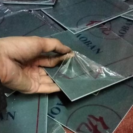 Plat Pvc Gray 2mm x 25cm x 25cm Pvc Abu-abu Potongan