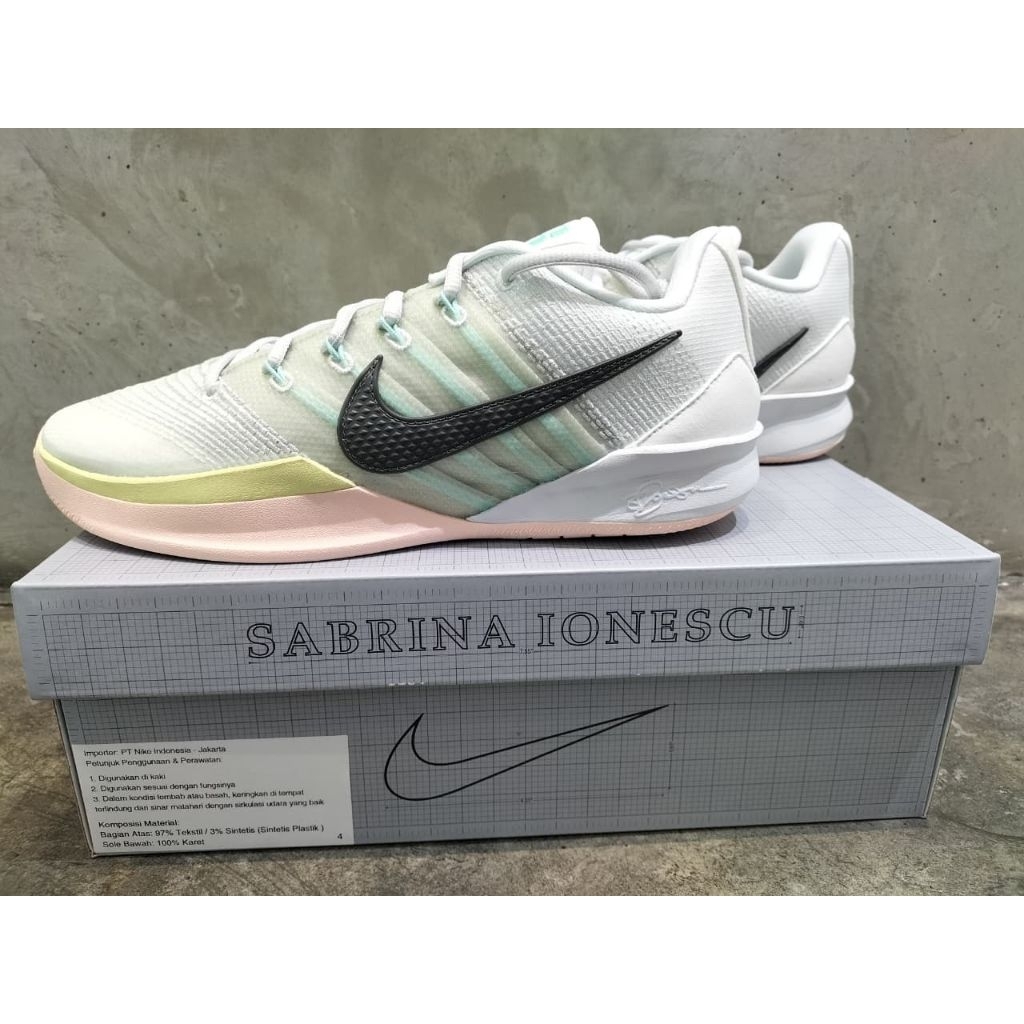 nike sabrina 3 white summit silencer