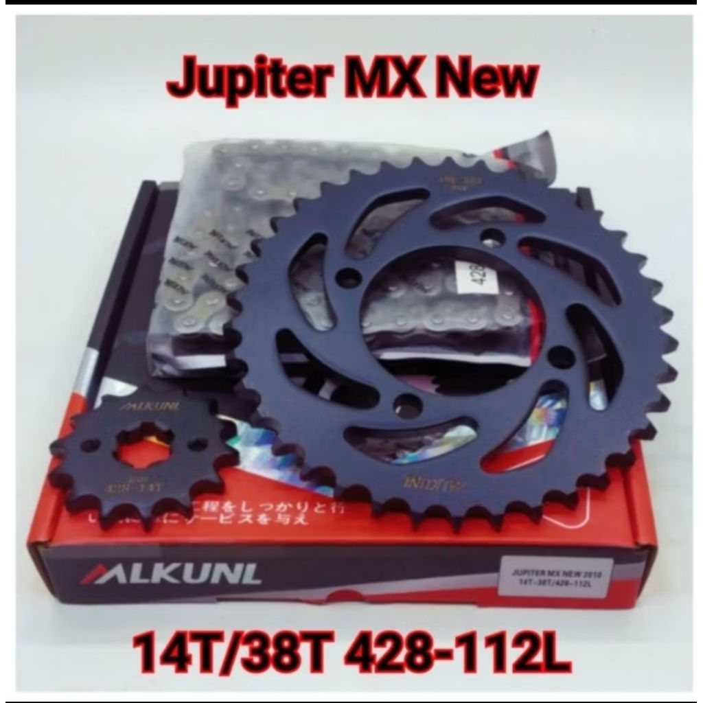 GEAR PAKET GEAR SET RANTAI CHOHO JUPITER MX NEW JUPITER MX JUPITER Z FORCE1 MIKUNI