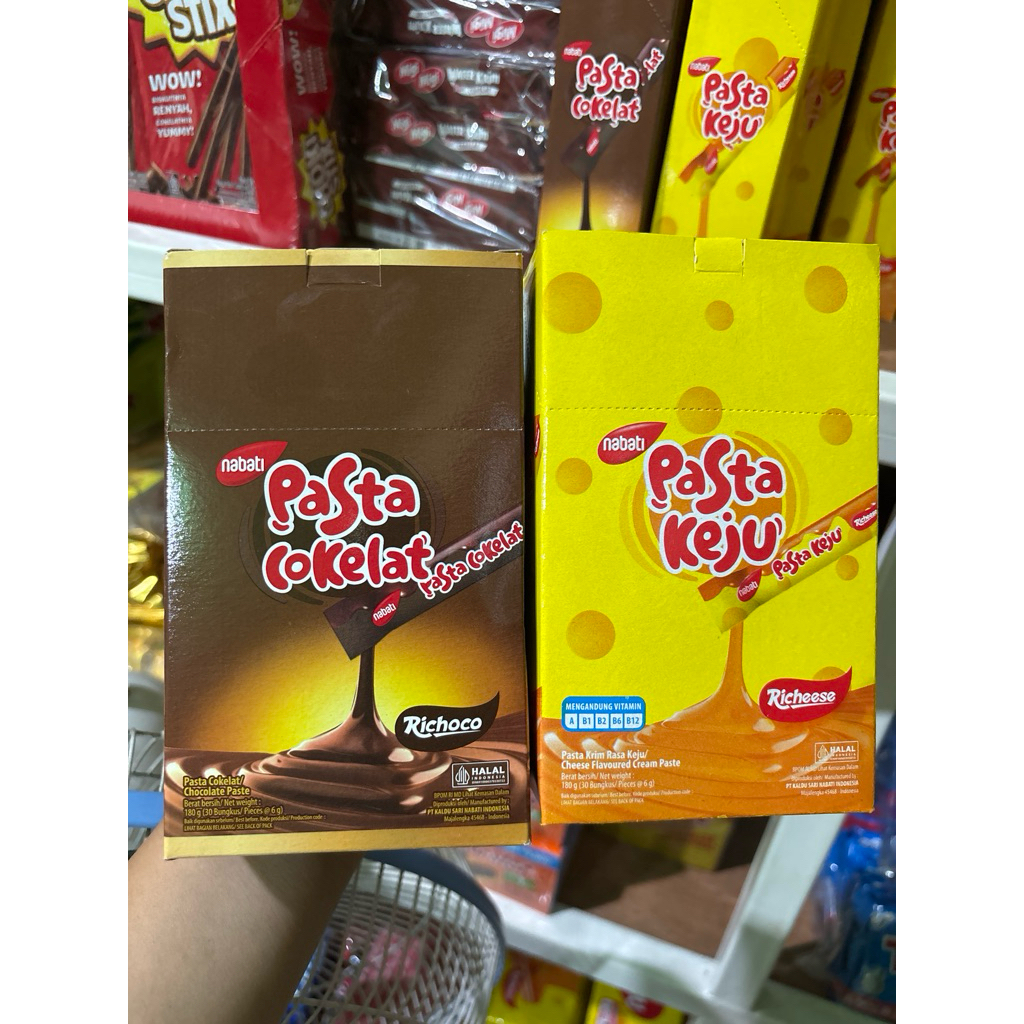 

nabati pasta cokelat keju 1box isi 30pcs (grosir)