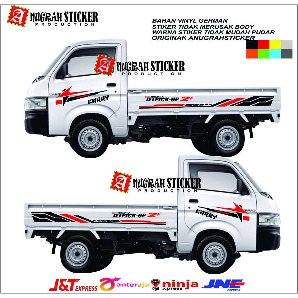 Stiker mobil pick up new carry stiker variasi body pick up new carry